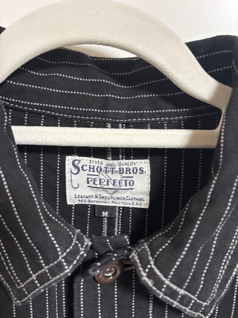 Schott ショット　オールドヒッコリーデニムジャケット　ブラック　Mサイズ