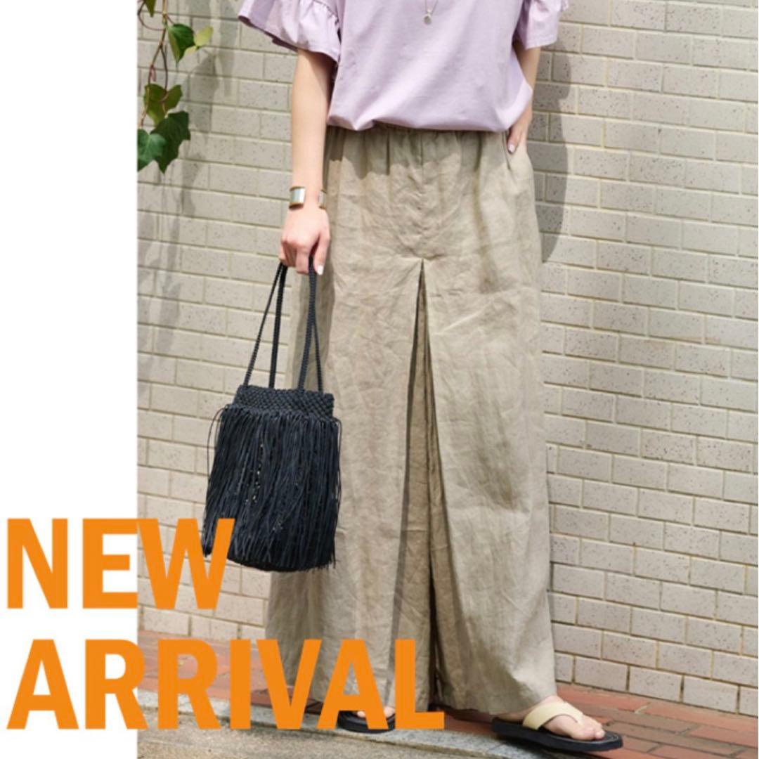 【美品】ジャーナルスタンダード リネン100% タック キュロット 38