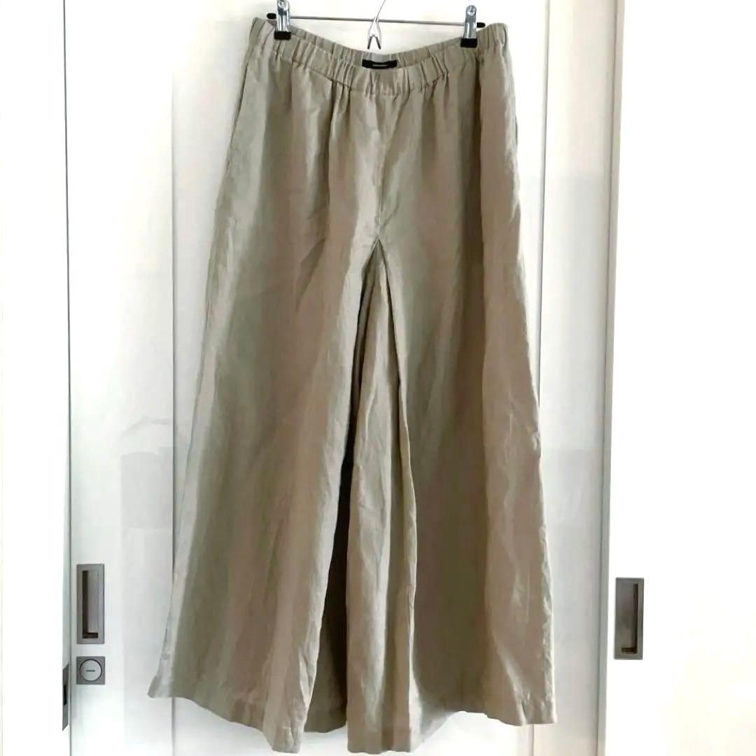 【美品】ジャーナルスタンダード リネン100% タック キュロット 38