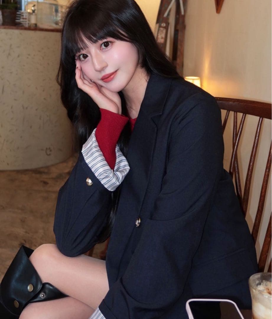 【くるみ×Cherir Mignonコラボ】STRIPE JACKET