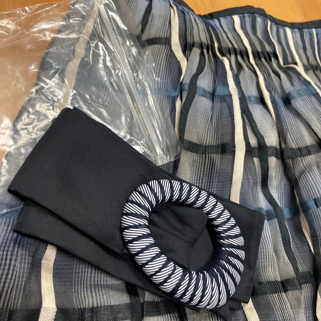 EMPORIO ARMANI ロングチェックスカート