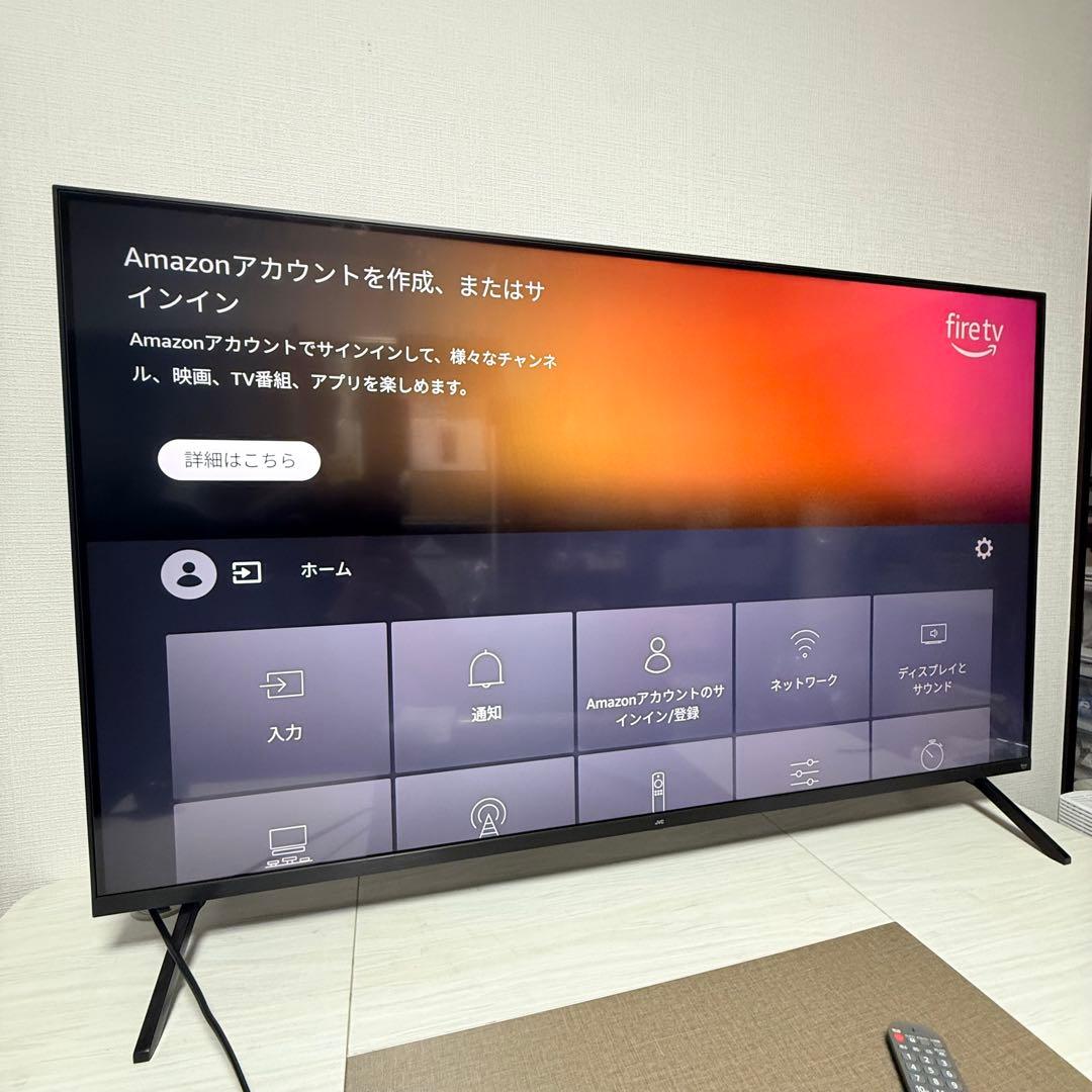 未使用級JVC Fire TV 搭載 4K 液晶 55インチ JL-55YX10
