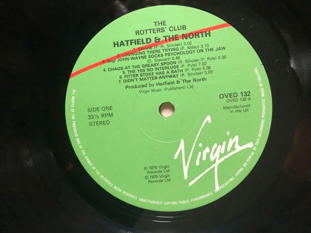 Hatfield and the North リイシューUK盤84年リリース