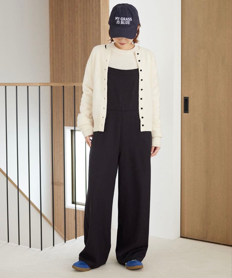 美品 SLOBE IENA echecs クルーネックカーディガン ホワイト
