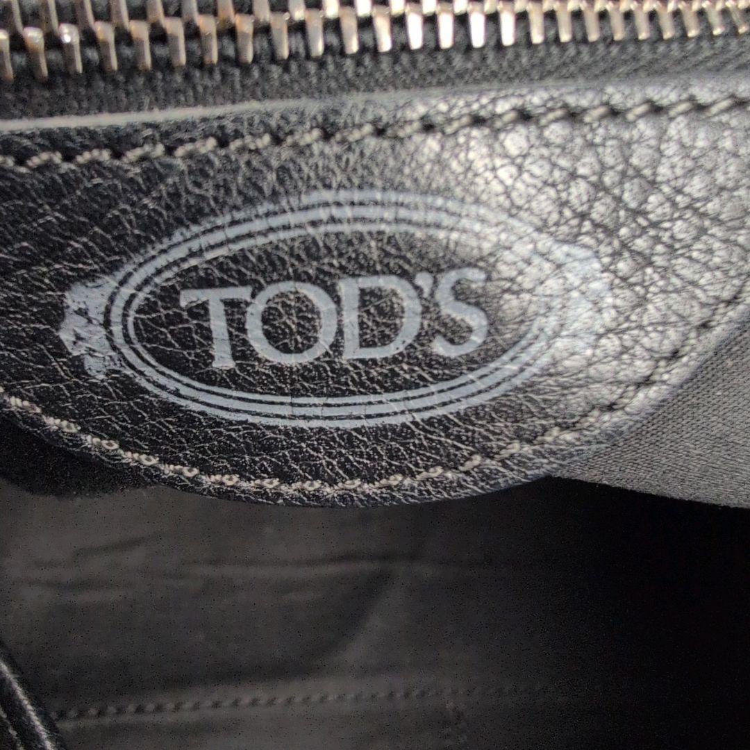 美品✨TOD'S ハンドバッグ ミニボストン カデナ レザー ブラック