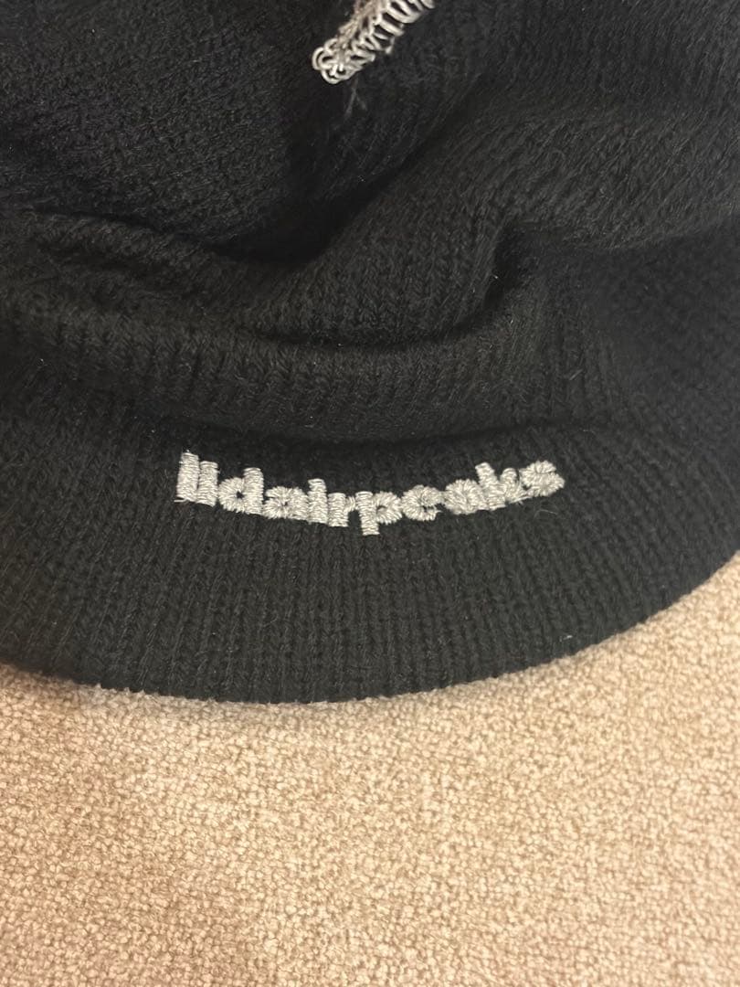 帽子 LIDAIRPEAKS PEAK STITCH BEANIE BLACK