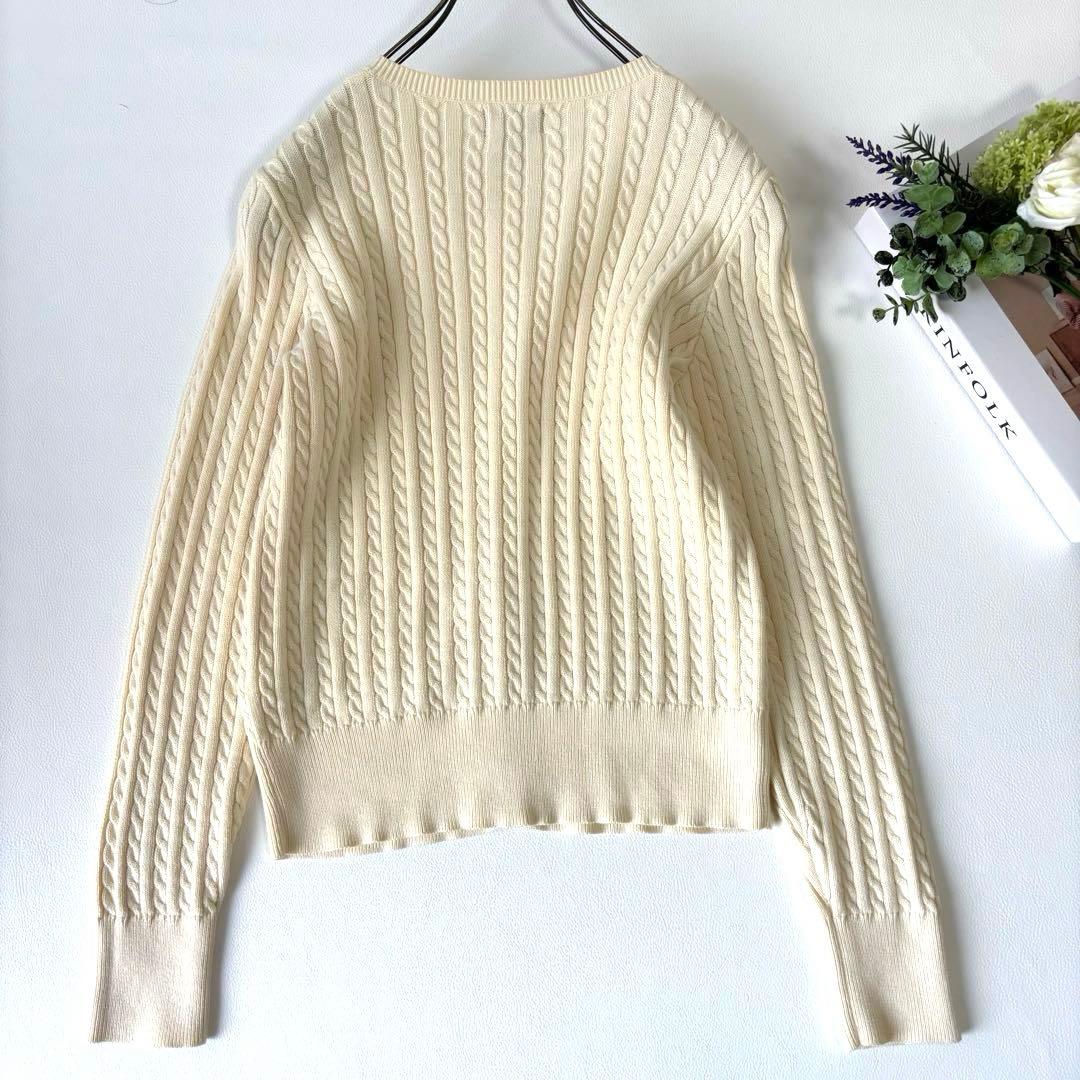 【極美品】ポロラルフローレン ケーブルニット カーディガン ポニー 刺繍