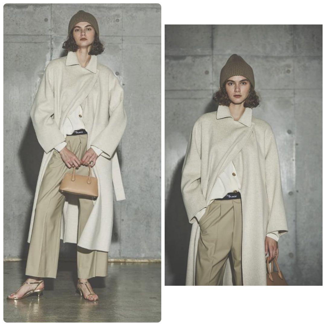 極美品✨️22AW　定価7.1万　プラージュ　ハミルトンステンカラーコート　38