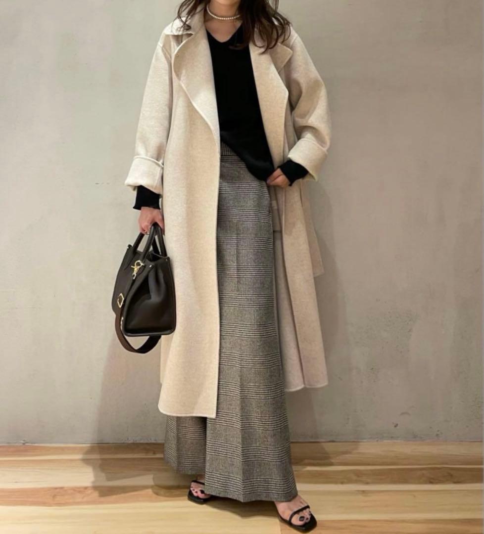 極美品✨️22AW　定価7.1万　プラージュ　ハミルトンステンカラーコート　38