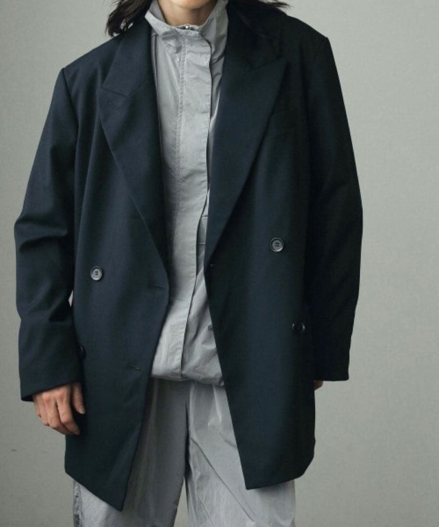 anuke Oversize Double Jacket ネイビー