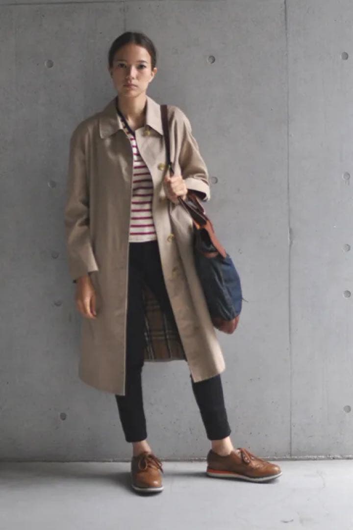 【英国製】超美品☆Burberry ステンカラーコート　ライナー付き