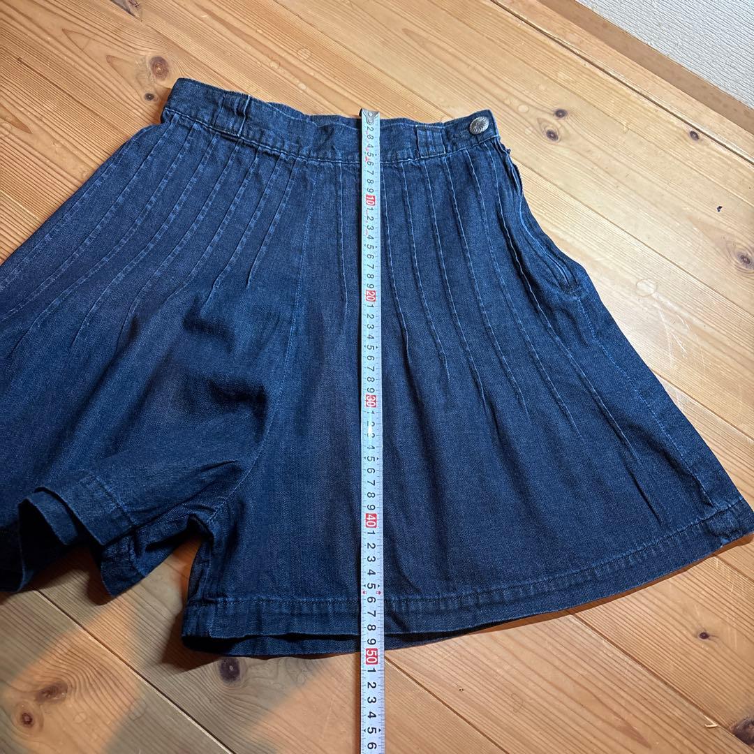 KAPITAL タックデニムキュロット