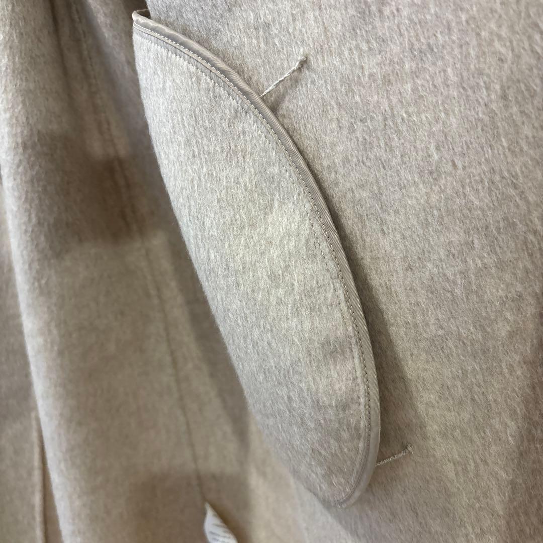 na.e ベージュ ロングコート ベルト付き