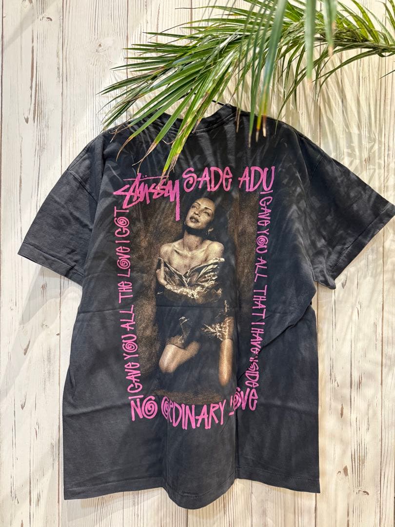 sade×STUSSY プリントT LサイズUSA製 両面プリント 未使用