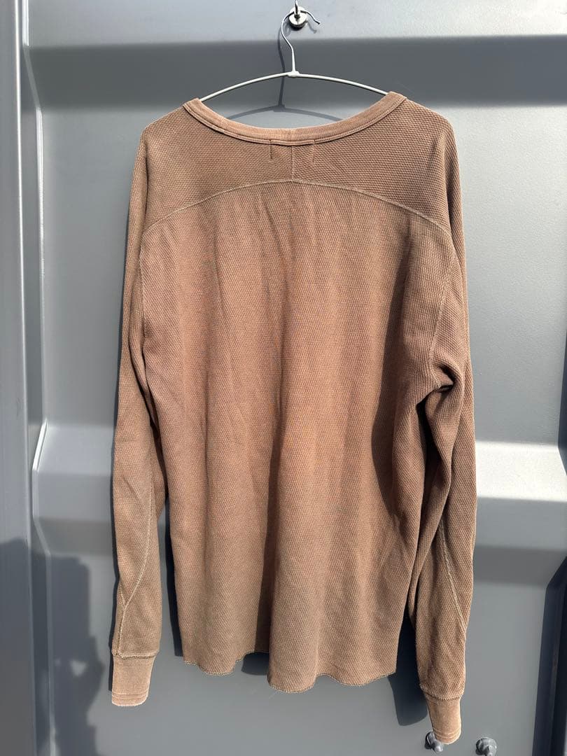 ダブルアールエルラルフローレン RRL ロゴプリント ロングスリーブTシャツ