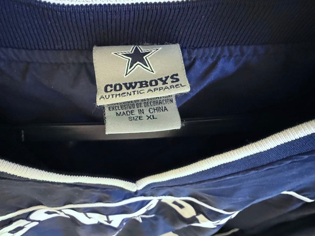 【XL】NFL Dallas Cowboys ナイロンプルオーバージャケット
