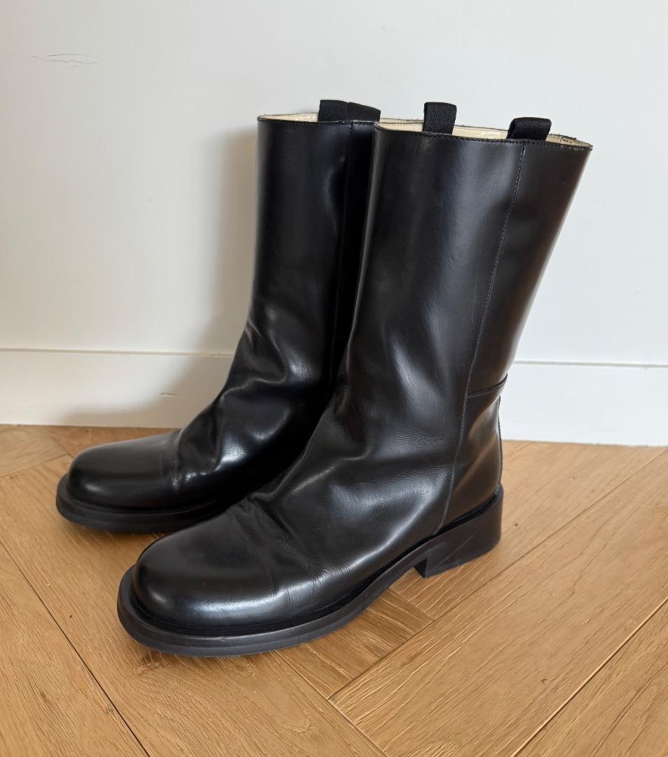 MIU MIU レザーブーツ 35 ブラック
