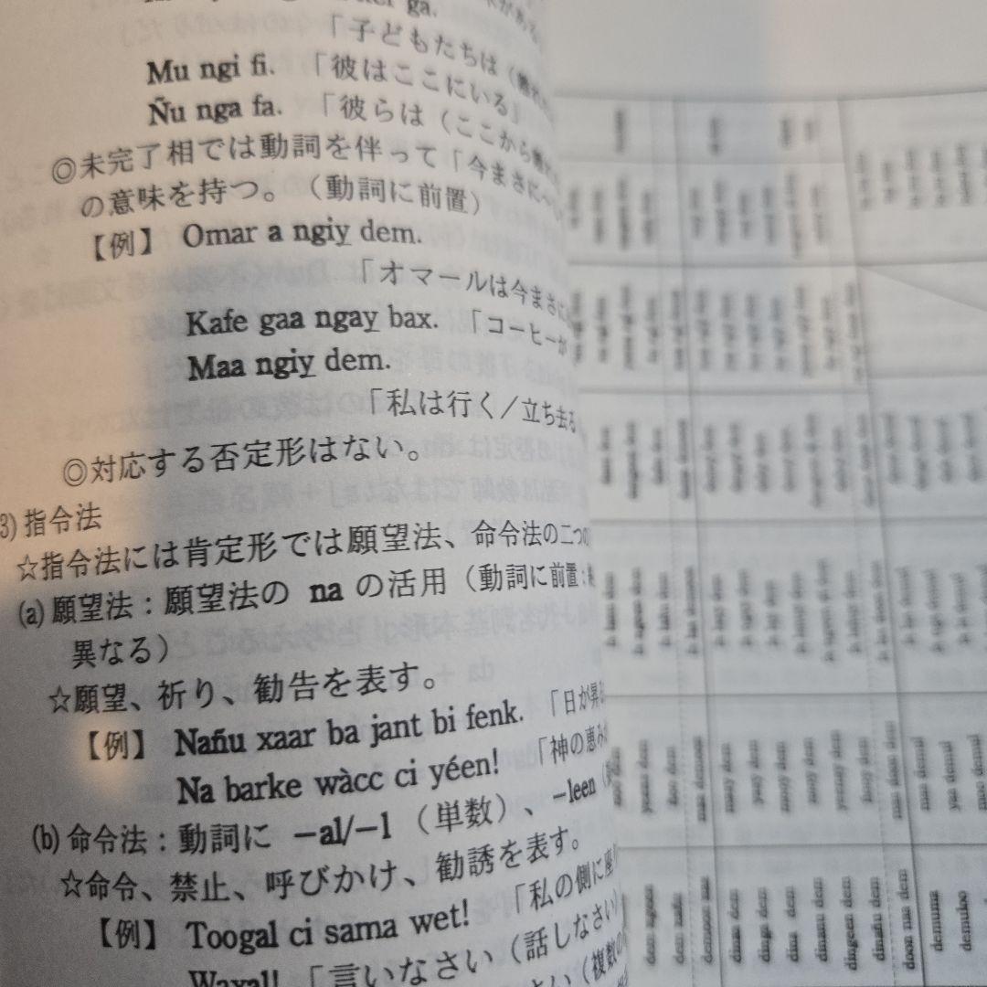 ウォロフ語参考書　3冊◆セネガル