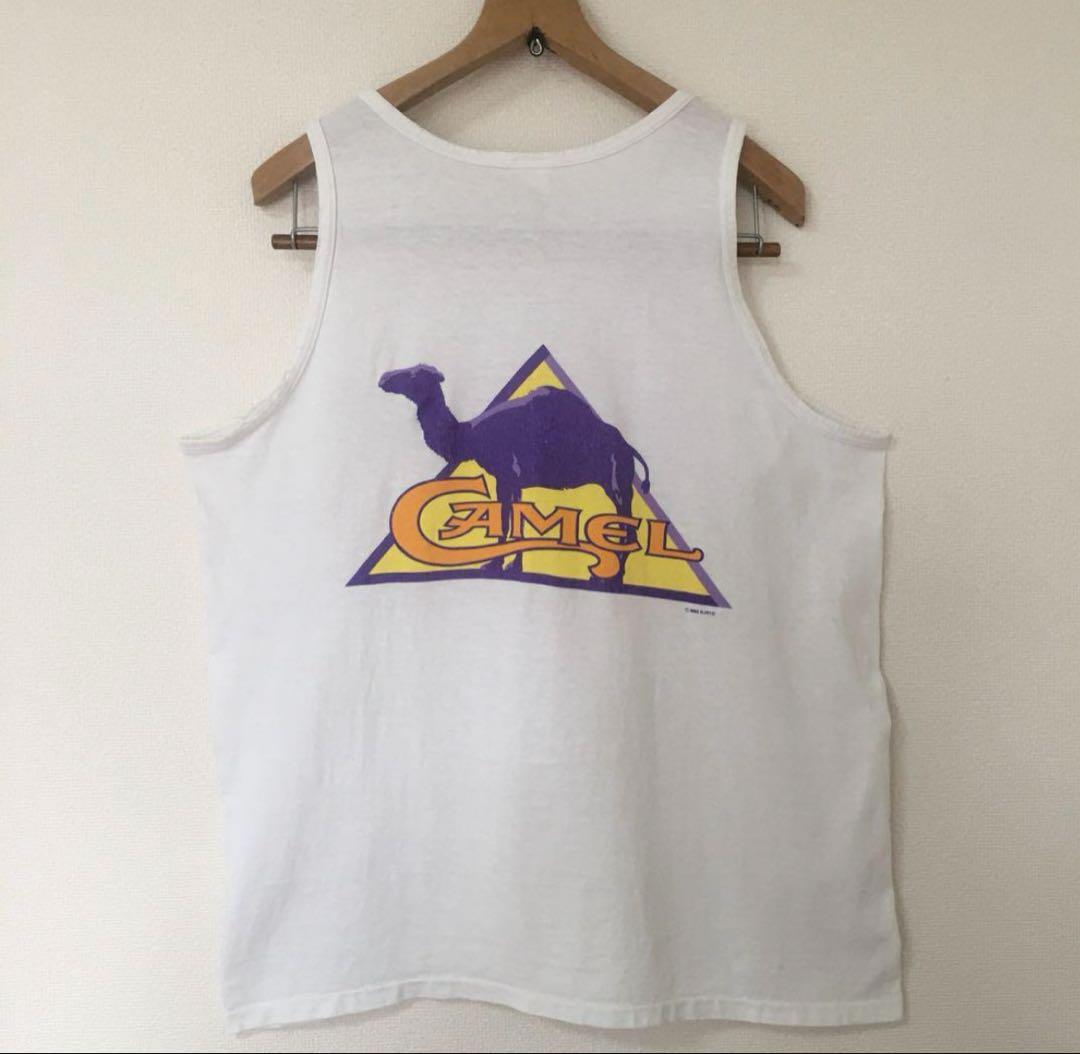 90s ビンテージ CAMEL キャメル タバコ タンクトップ 古着　XL