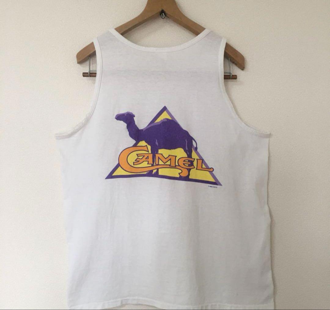 90s ビンテージ CAMEL キャメル タバコ タンクトップ 古着　XL