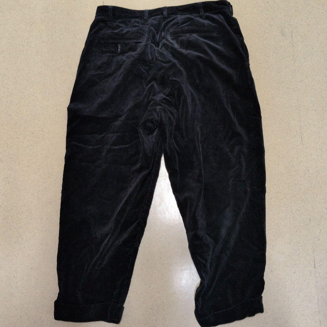 BEAMS 黒 コーデュロイパンツ Lサイズ