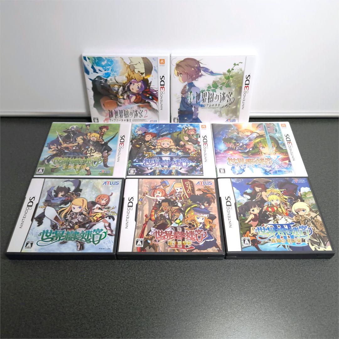 世界樹の迷宮１～５、X（クロス）、新１、新２＋早期購入者特典サントラCDのセット