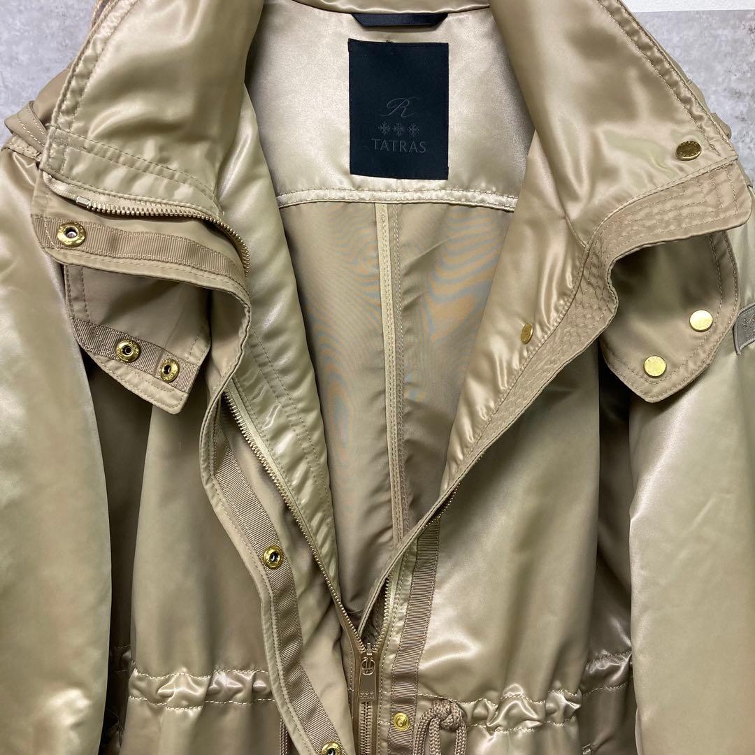 極美品 TATRAS タトラス BEAMS サテン スプリングコート