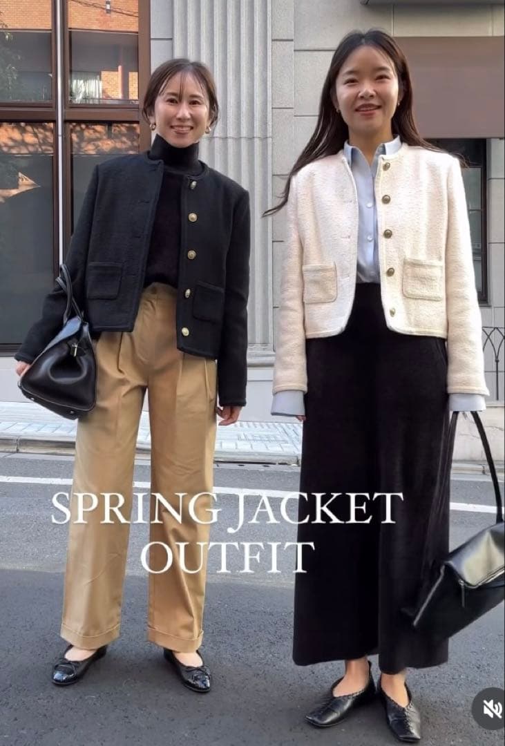 na.e The Tweed Jacket_black ツイードジャケット