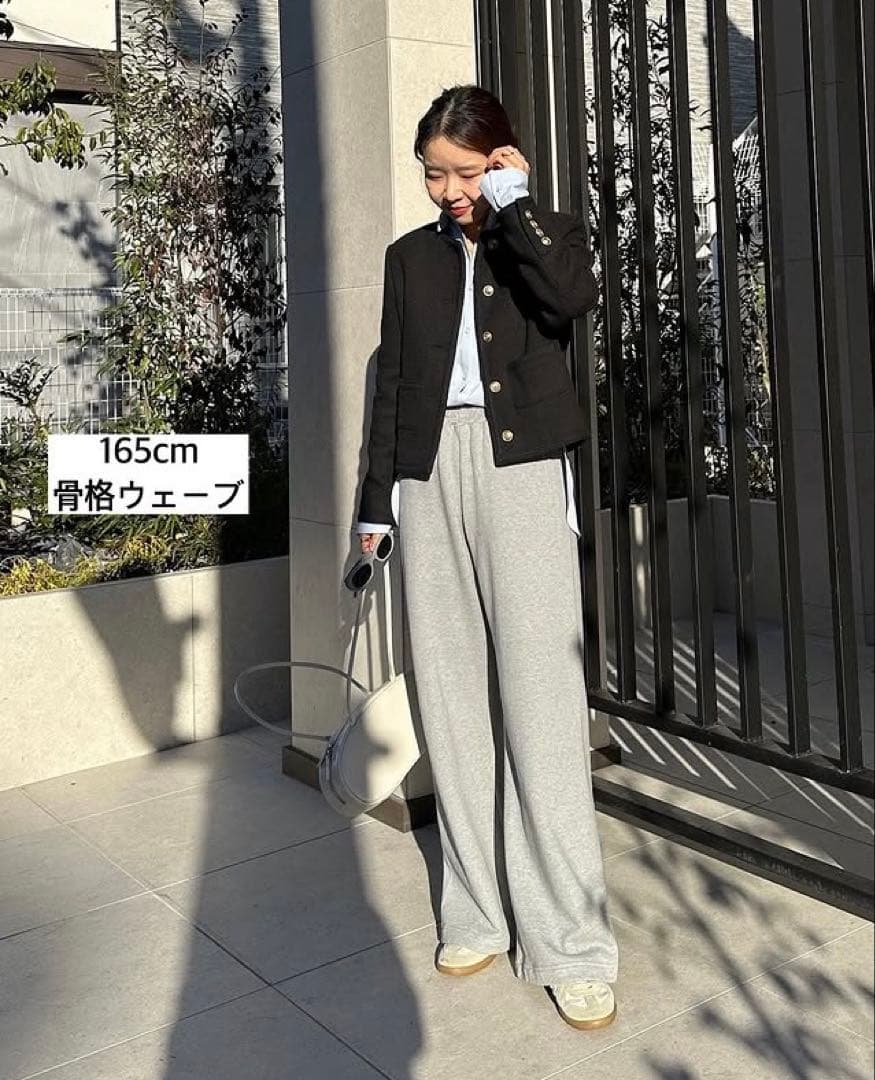 na.e The Tweed Jacket_black ツイードジャケット