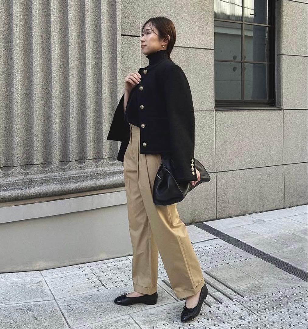 na.e The Tweed Jacket_black ツイードジャケット
