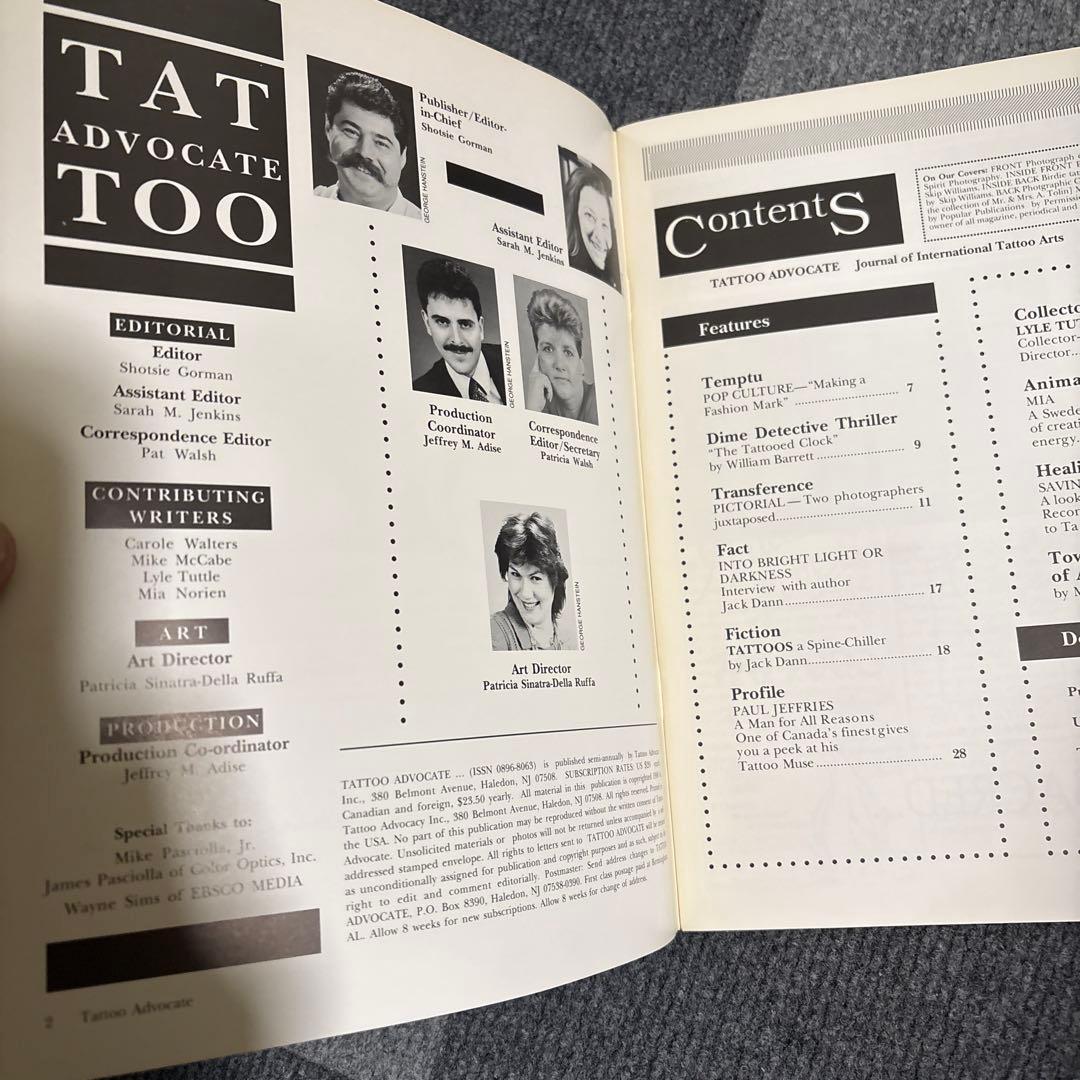 Tattoo Advocate Magazine vol.1 刺青