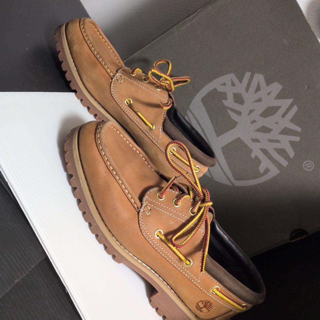 靴 Timberland 3-Eye Lug Handsewn Boat Shoe