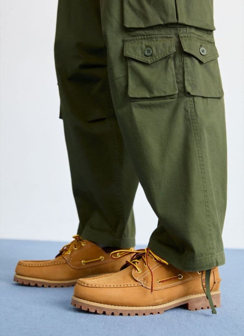 靴 Timberland 3-Eye Lug Handsewn Boat Shoe