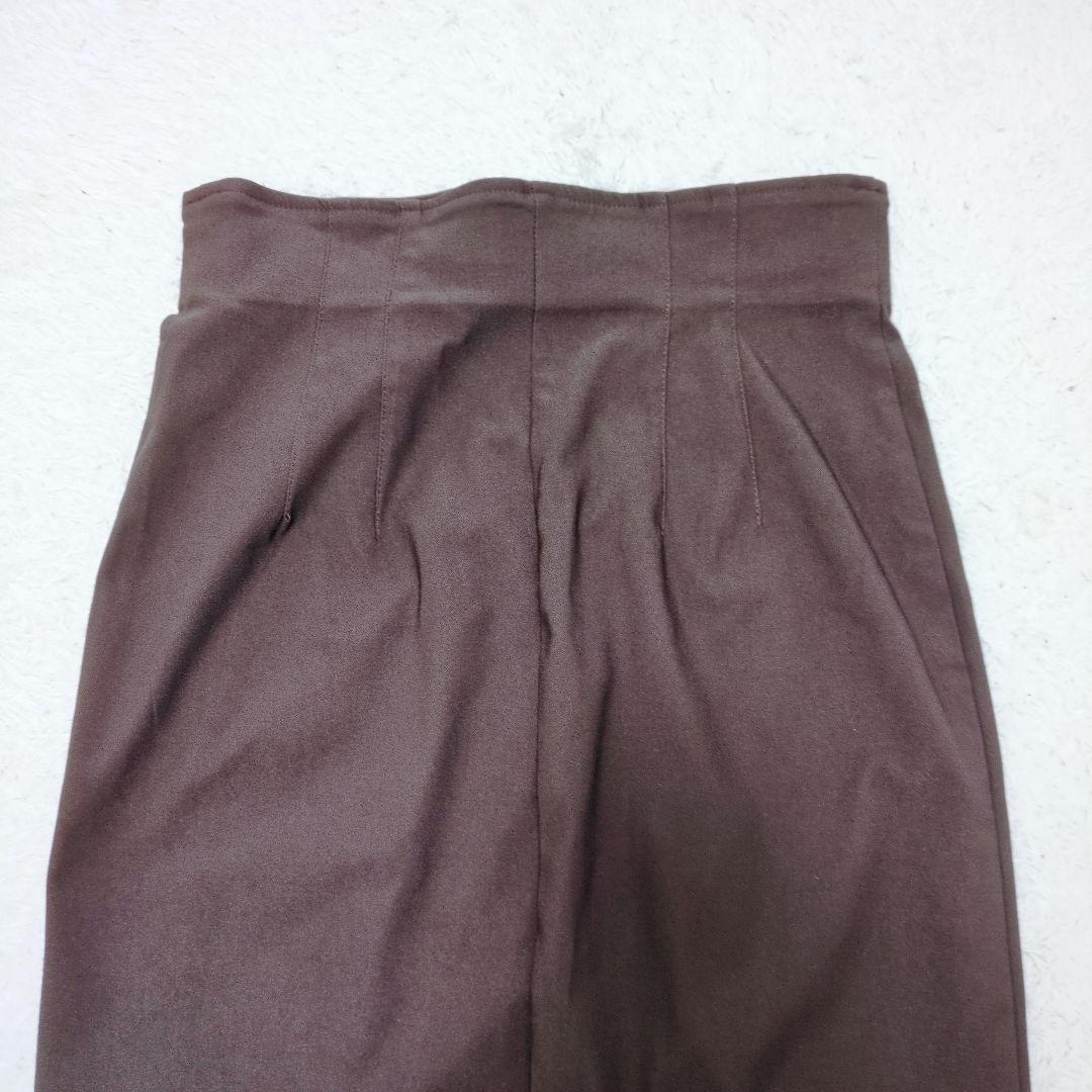 新品タグ付　NOBLE　RyNyコンフォートストレッチジップタイトスカート　茶