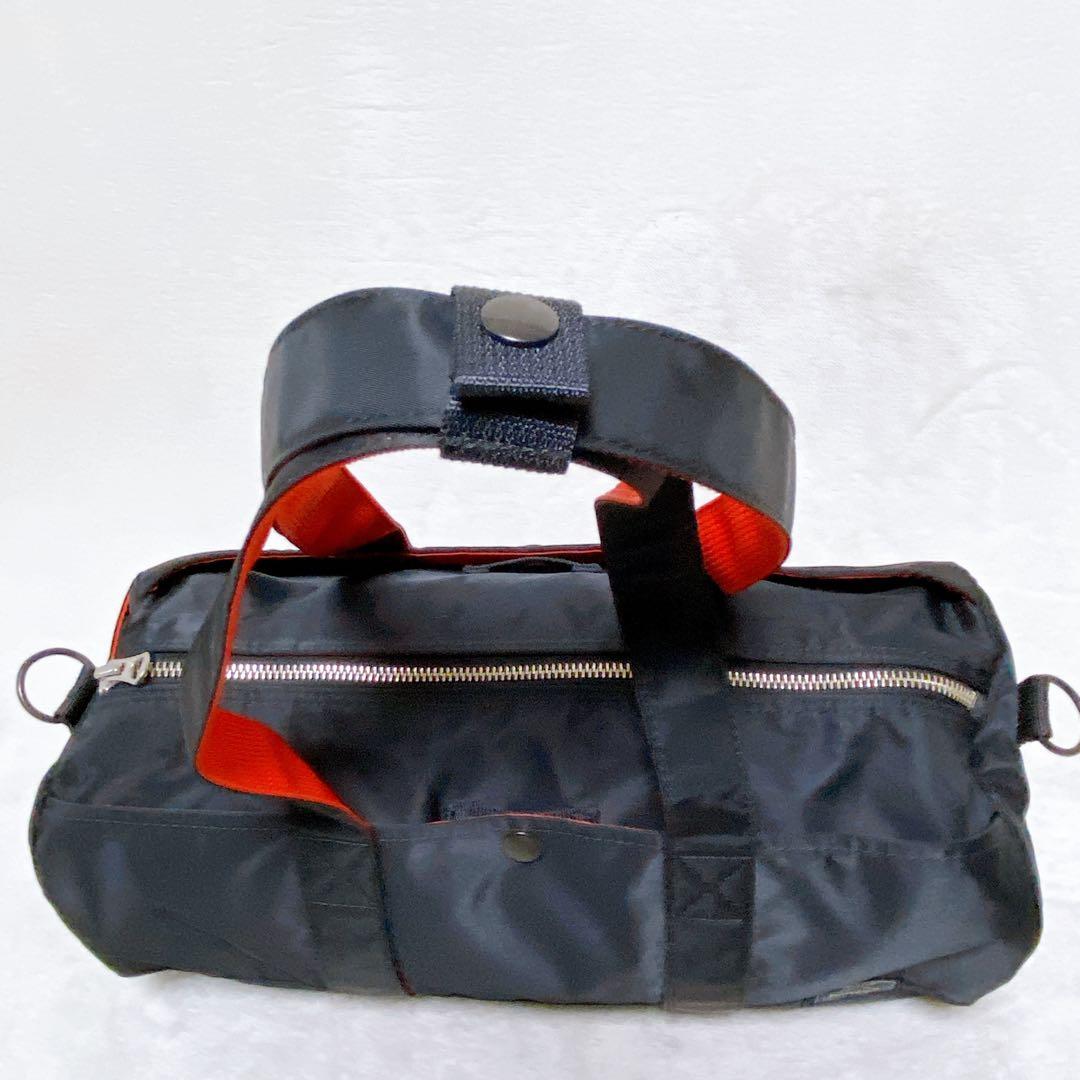 極美品　PORTER×ILS　エルファイン　2WAYミニボストンバッグ　黒　赤