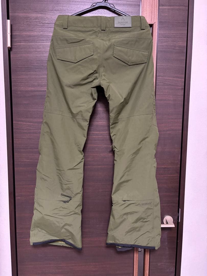 BURTON スノーボードパンツ オリーブ　ゴアテックス