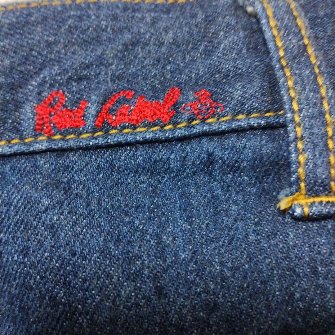 ヴィヴィアンウエストウッド レッドレーベル デニムワイドパンツ オーブ刺繍