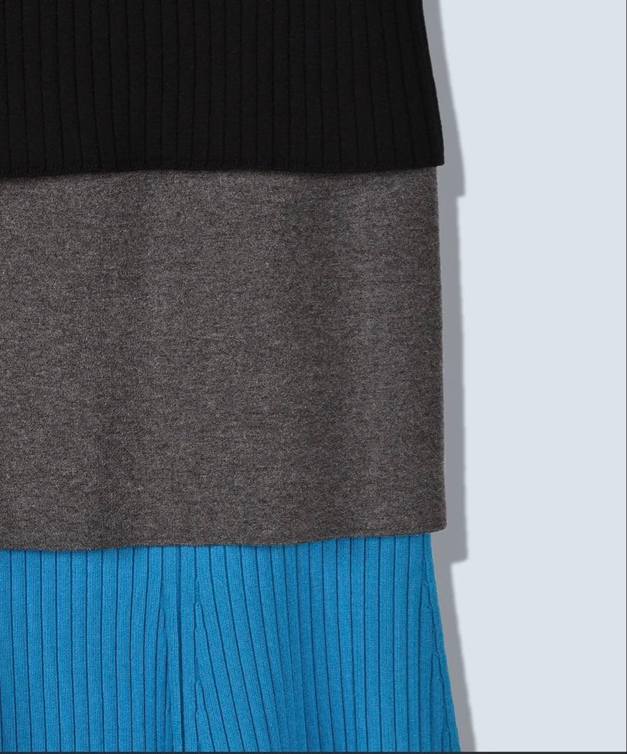 OMMO✴︎新品✴︎ LAYERED KNIT SK
