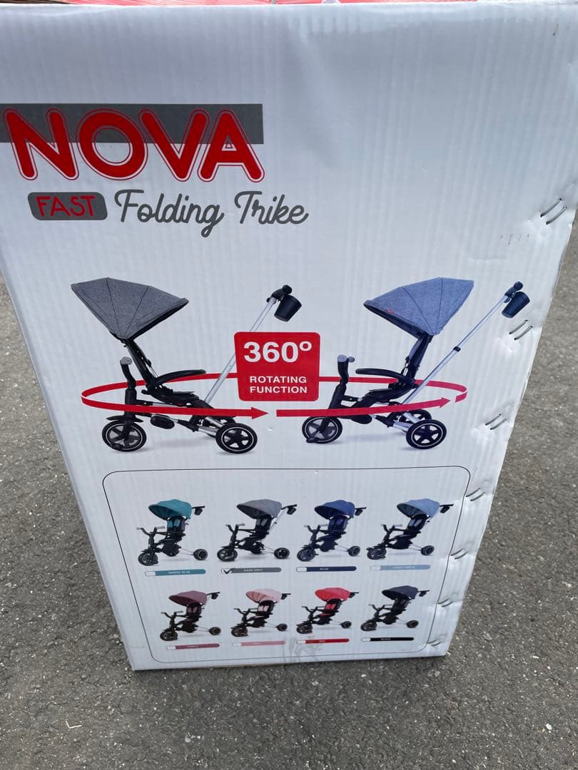 QPlay NOVA Folding trike 三輪車 手押し 折りたたみ式