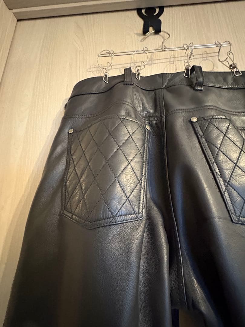 Liugoo Leathers 本革レギュラーフィットレザーパンツ　34インチ