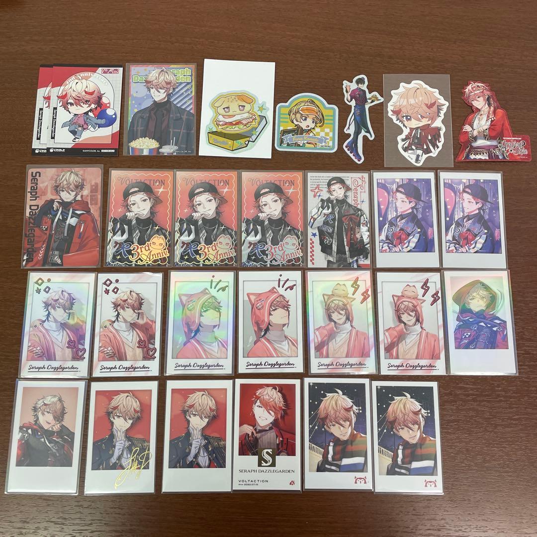 ❶にじさんじ セラフ チェキ風カード アクリルブロック まとめ売り