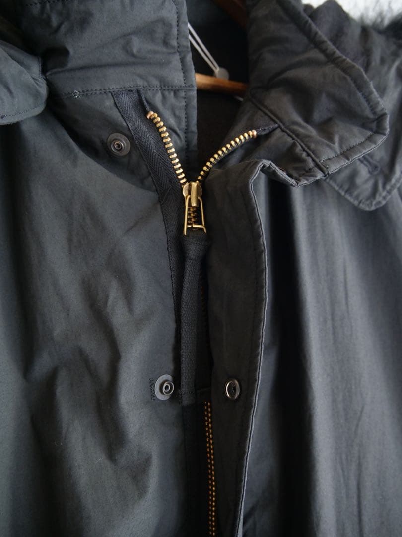comoli 25aw コットンナイロンミリタリーフーデッドコート　サイズ3