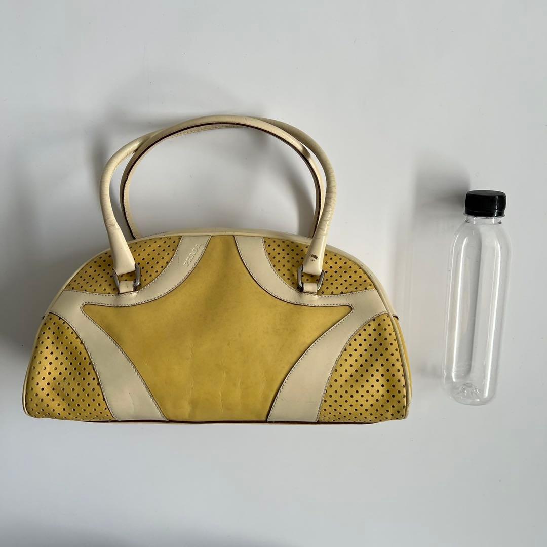 バッグ PRADA LEATHER BOWLING BOSTON HAND BAG