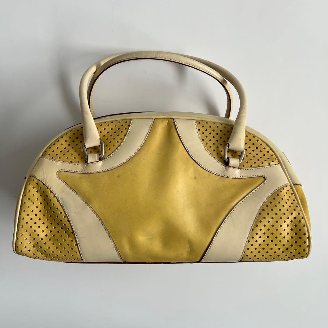 バッグ PRADA LEATHER BOWLING BOSTON HAND BAG