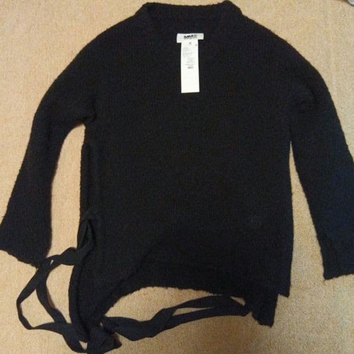 MM6 Maison Margiela ブラック長袖トップス