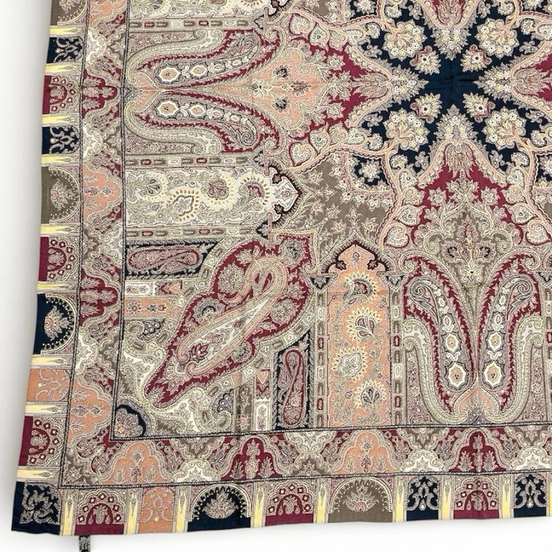 【極美品】エトロ ETRO 大判ストール シルクウール ペイズリー