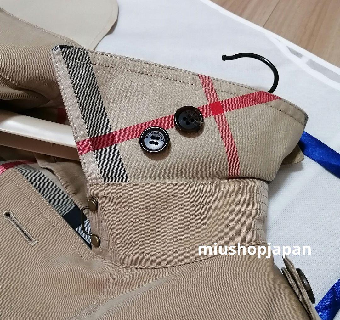 本物上質●40サイズ　BURBERRY　バーバリー　トレンチコート　ミドル