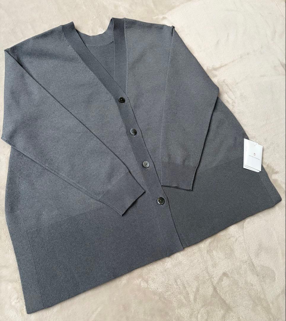 未使用タグ付きUNITEDARROWS 2WAY長袖カーディガン　グレーFサイズ