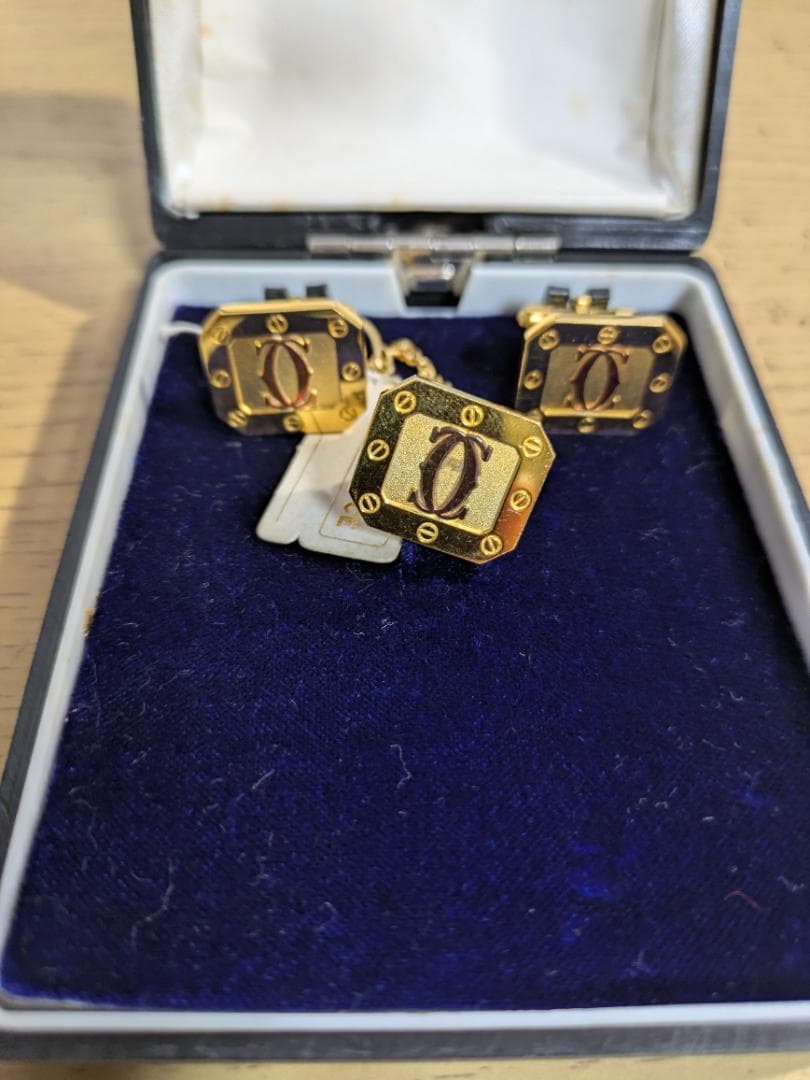 Cartier カルティエ　ビンテージカフス、タイタック、3点セット