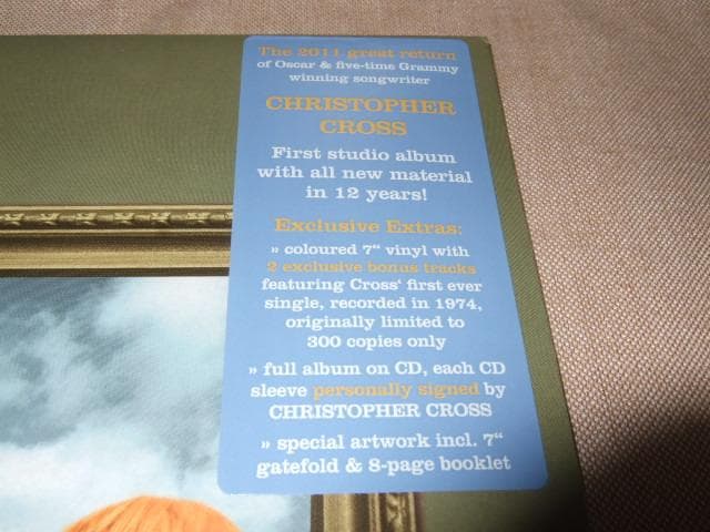 CHRISTOPHER CROSS,直筆サイン入,AOR,クリストファー・クロス